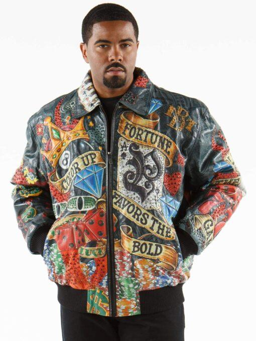 Pelle Pelle Stylish Men Black Leather Jacket view 2