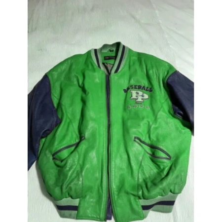 Pelle Pelle Green Baseball Champion MB Jacket view 2
