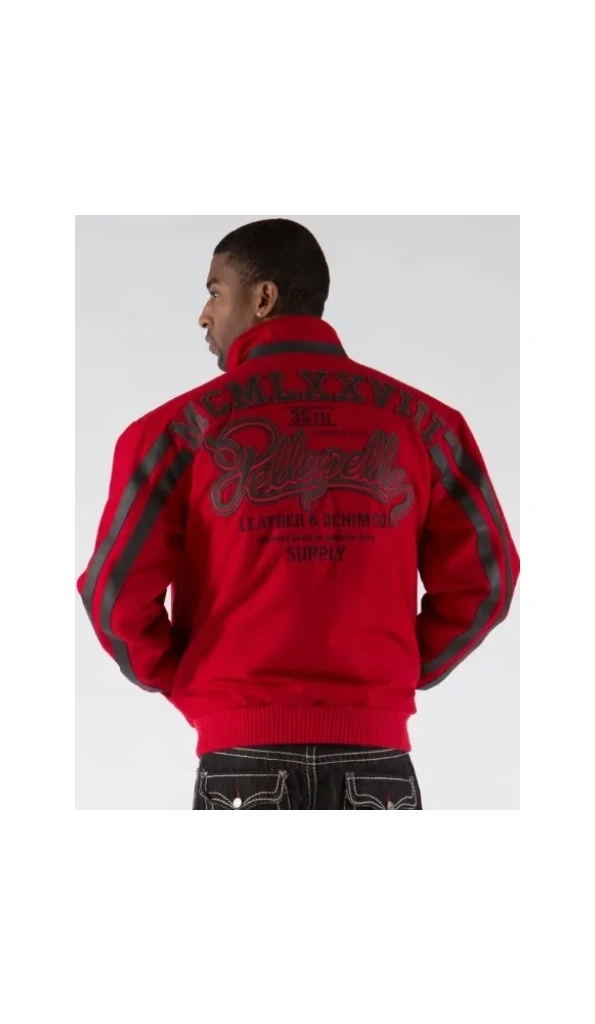 Pelle Pelle Men 35th Anniversary Red Wool Jacket