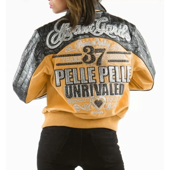 Pelle Pelle Mustard Avant Garde Women Jacket | MB Jacket view 2