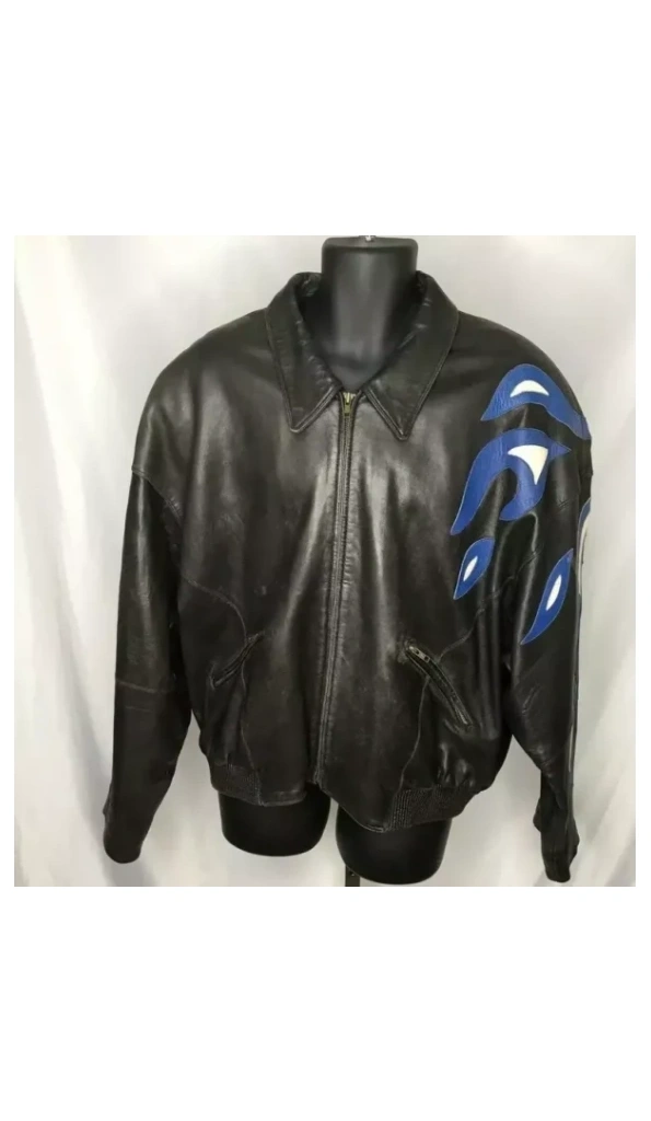 Pelle Pelle Black Cool Dragon Leather Jacket