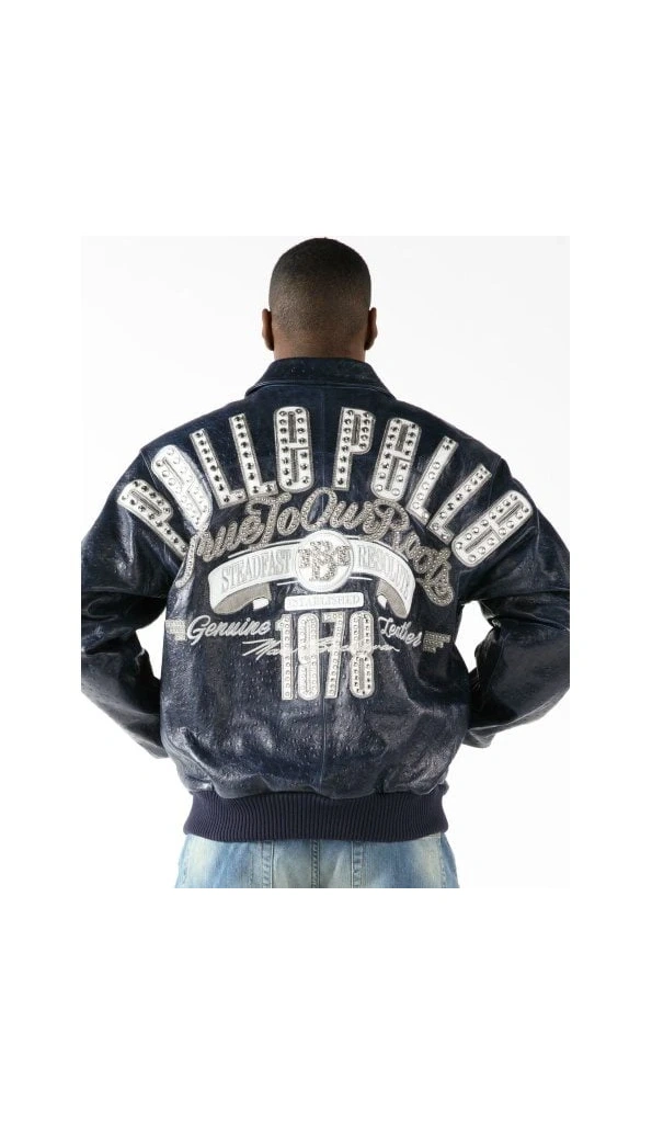 Pelle Pelle Men Dark Blue MB Leather Jacket