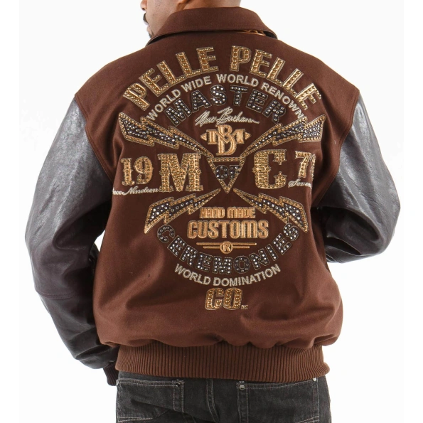 Pelle Pelle Men Master Ceremonies Brown Jacket | MB Jacket view 2