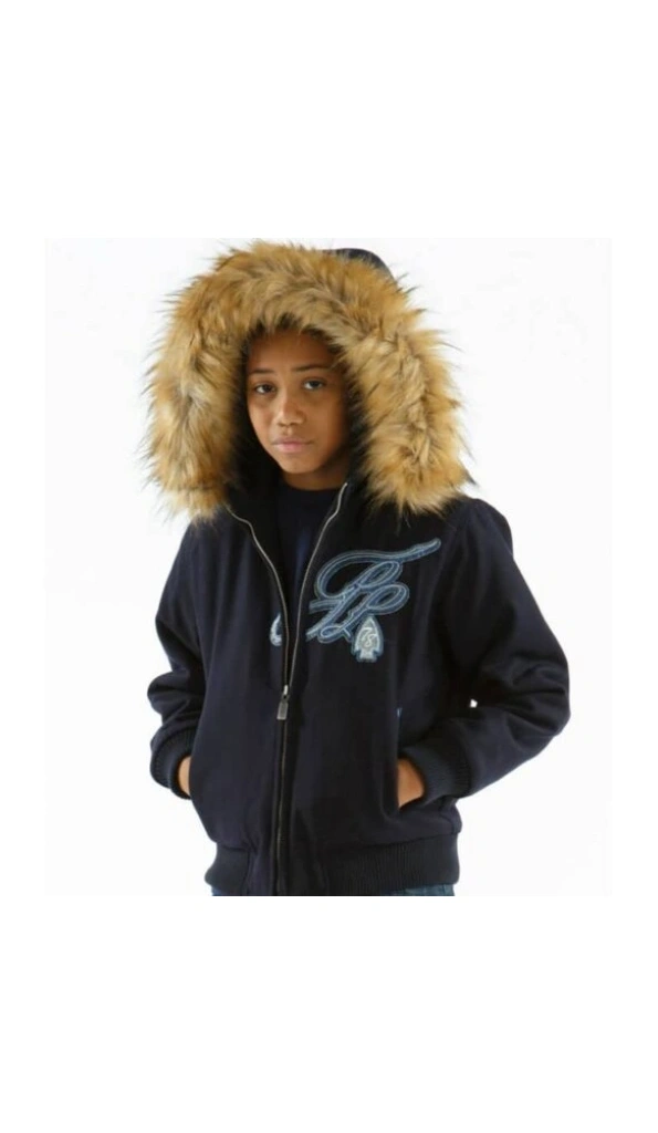 Pelle Pelle Kids Trail Blazer Fur Hood Jacket | Wool Jacket
