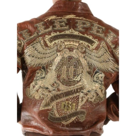 Pelle Pelle Men 40th Anniversary Brown Jacket | MB Jacket view 3