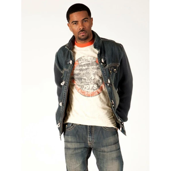 Pelle Pelle Men Blue Wool Denim Jacket view 2