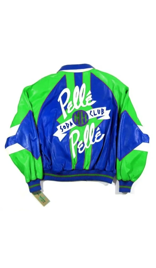 Pelle Pelle Green And Blue Soda Club Jacket | MB Jacket