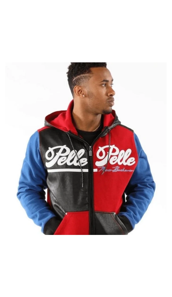Pelle Pelle Men Multicolor Wool Hood Jacket