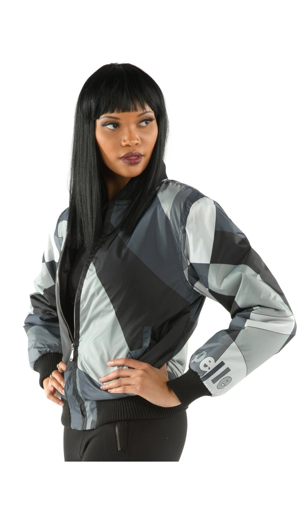 Pelle Pelle Women Grey Abstract Wool Jacket