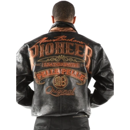 Pelle Pelle Men Leathersmith Black MB Jacket view 2