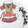 Pelle Pelle White American Bruiser Plush Womens Crop Jacket