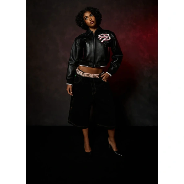 Pelle Pelle Greatest Of All Time Womens Crop Jacket
