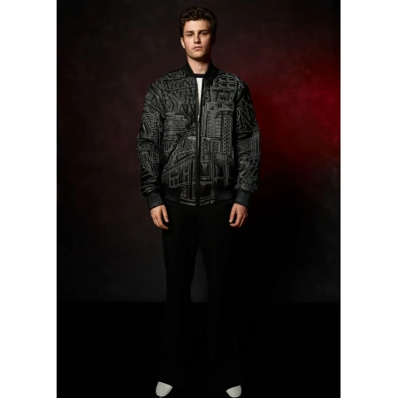 Pelle Pelle NYC Boro Quilted Black Jacket view 2
