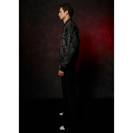 Pelle Pelle NYC Boro Quilted Black Jacket view 4