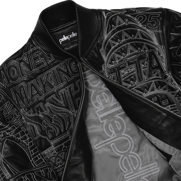 Pelle Pelle NYC Boro Quilted Black Jacket