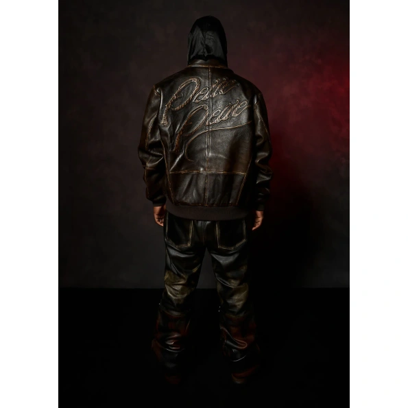 Two Tone Pelle Pelle Brown Jacket