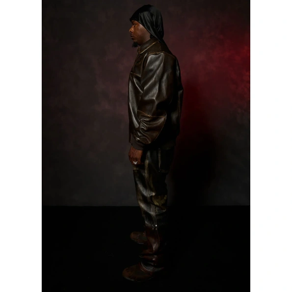 Two Tone Pelle Pelle Brown Jacket