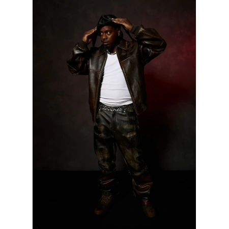 Two Tone Pelle Pelle Brown Jacket view 6