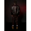 Two Tone Pelle Pelle Jacket Black & Red