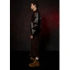 Two Tone Pelle Pelle Jacket Black & Red
