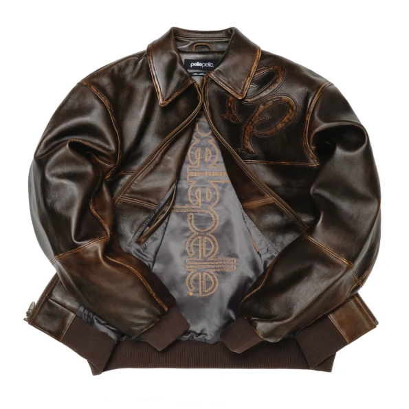 Two Tone Pelle Pelle Brown Jacket