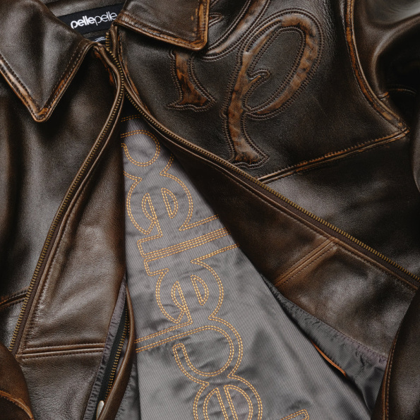 Two Tone Pelle Pelle Brown Jacket