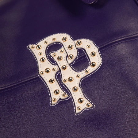 Pelle Pelle American Bruiser Womens Crop Purple Jacket view 5