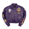 Pelle Pelle American Bruiser Womens Crop Purple Jacket