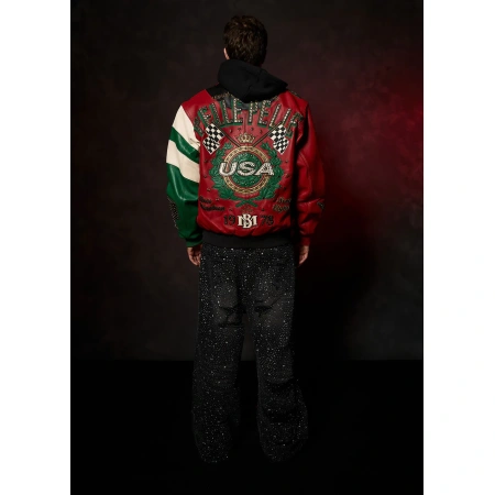 Pelle Pelle Daytona Special Red Leather Jacket view 15