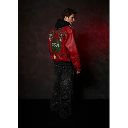 Pelle Pelle Daytona Special Red Leather Jacket view 14