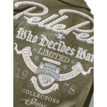Who Decides War x Pelle Pelle Greatest Of All Time Leather Jacket view 3