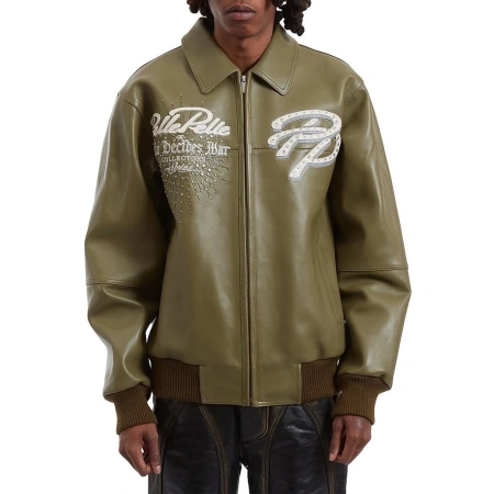 Who Decides War x Pelle Pelle Greatest Of All Time Leather Jacket view 4