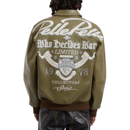 Who Decides War x Pelle Pelle Greatest Of All Time Leather Jacket view 2